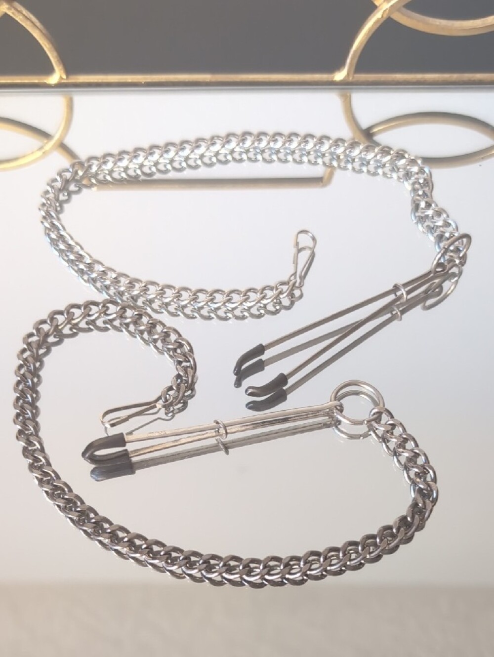 Silver Tweezer Nipple Clamps